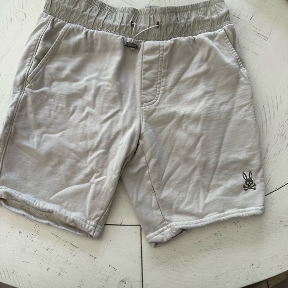Psycho Bunny Light Gray Shorts, Boys M/L - Picture 1 of 6